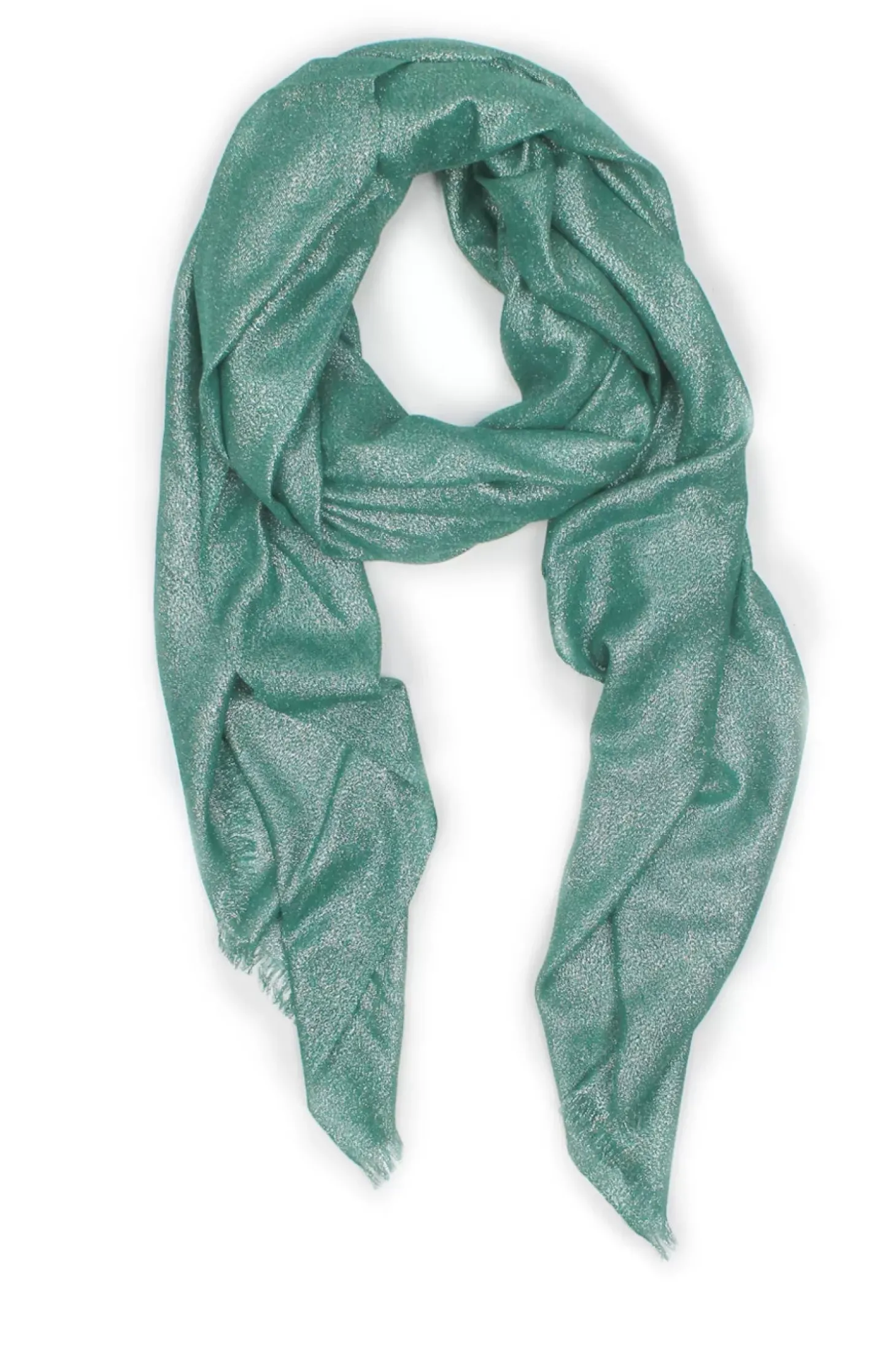 Cheap Carolina Roxana Metallic Scarf Emerald