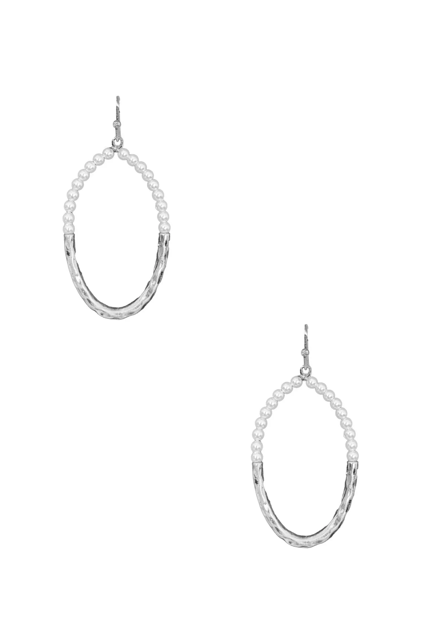 Clearance Carolina Ruth Pearl Earrings Silver