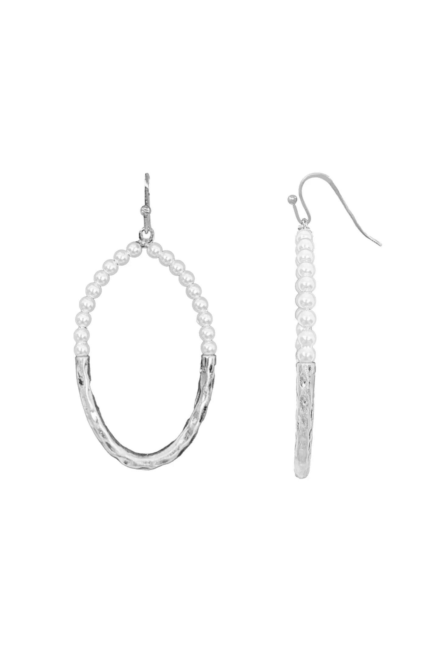 Clearance Carolina Ruth Pearl Earrings Silver