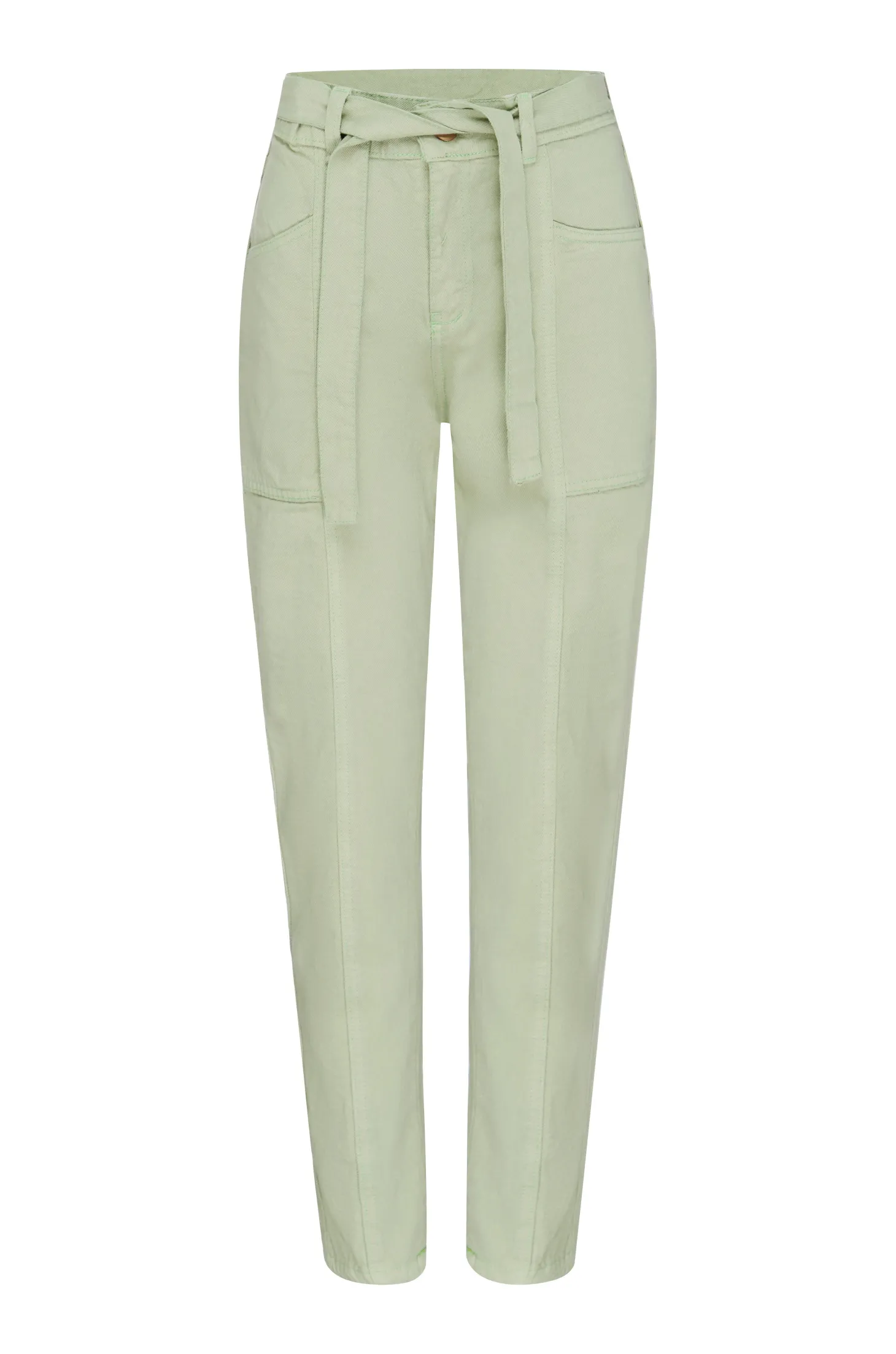 Store Carolina Sabrina Tie Waist Jeans Aloe