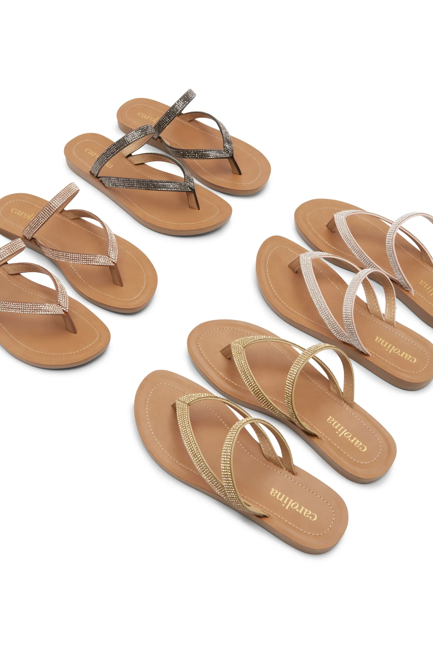 Clearance Carolina Samos Slides Silver