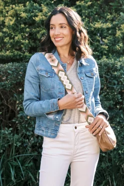 Cheap Carolina Saskia Denim Jacket Blue