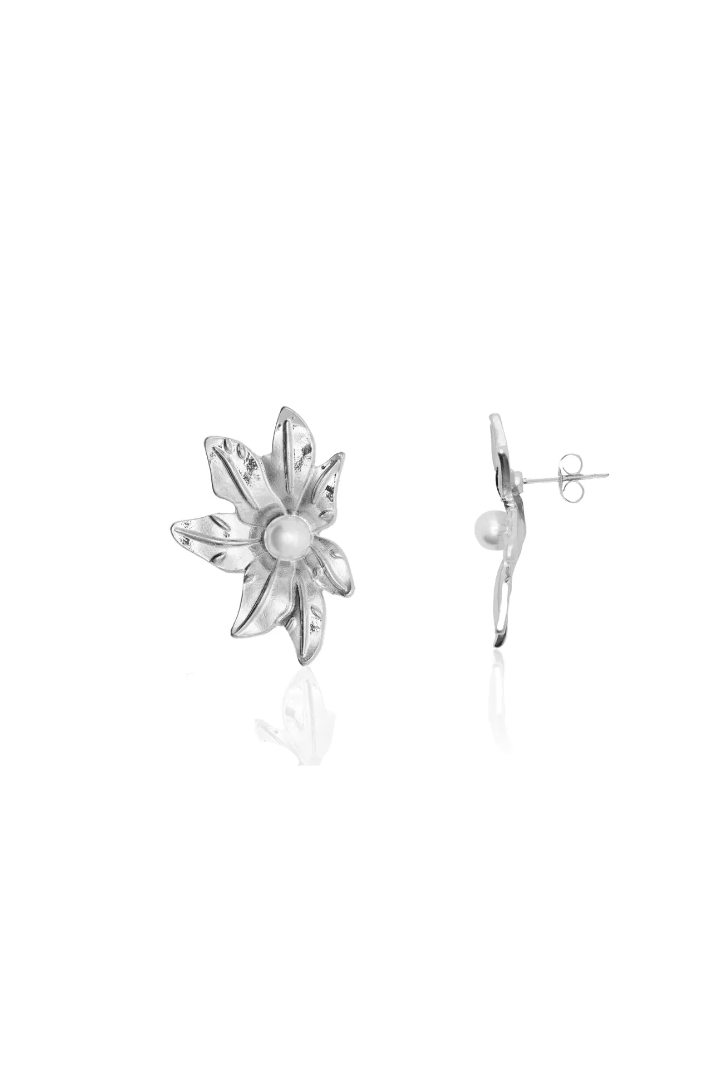 Online Carolina Selah Floral Earrings Silver