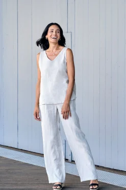 Store Carolina Sharon Linen Pants Oatmeal