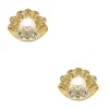 Fashion Carolina Shell Pearl Earrings Gold