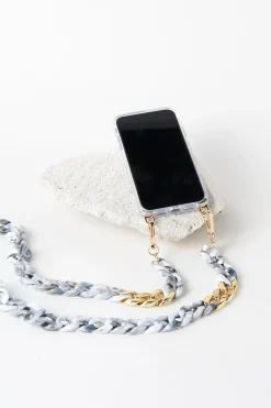 Sale Carolina Shyla Acrylic Mobile Phone Strap Grey