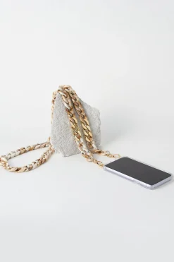 Discount Carolina Shyla Acrylic Mobile Phone Strap Stone and Beige