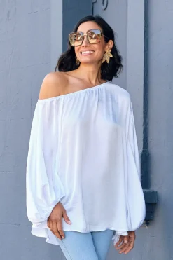 Discount Carolina Sienna Round Neck Top White