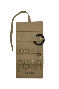 Cheap Carolina Silas Travel Jewellery Organiser Nude