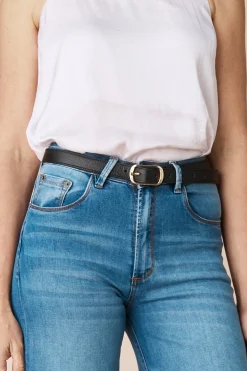 Hot Carolina Skinny Jeans Belt Black