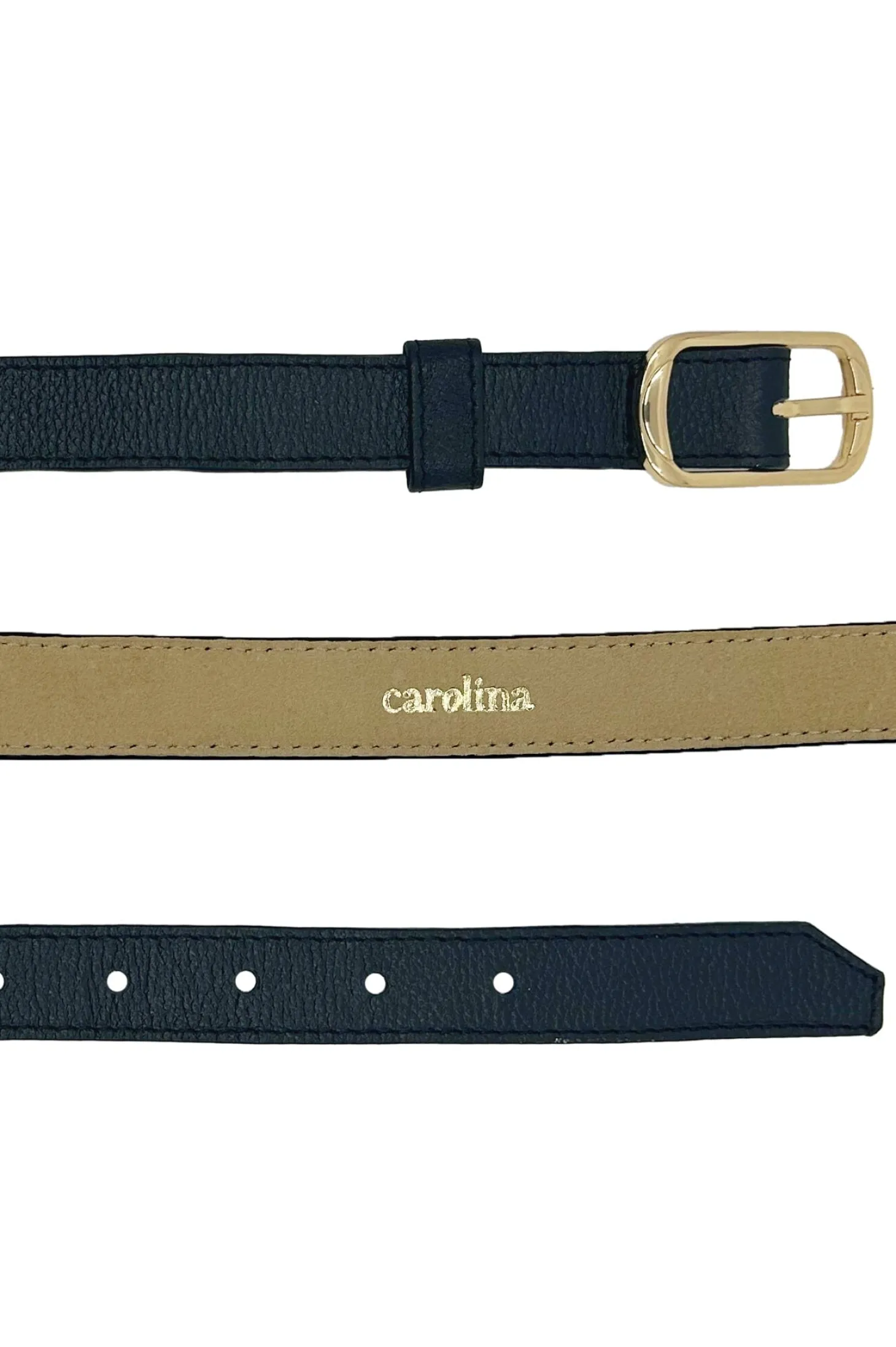 Hot Carolina Skinny Jeans Belt Black