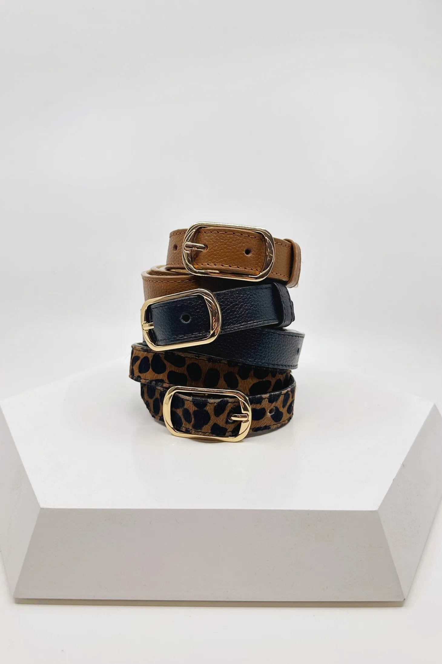 Outlet Carolina Skinny Jeans Belt in Giraffe