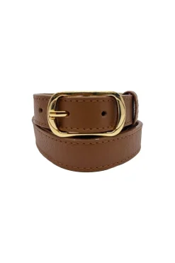 New Carolina Skinny Jeans Belt Tan