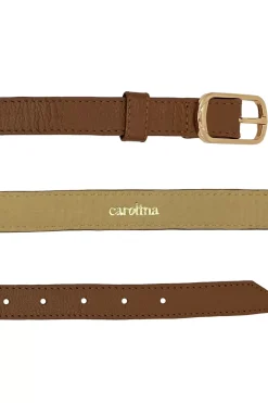 New Carolina Skinny Jeans Belt Tan