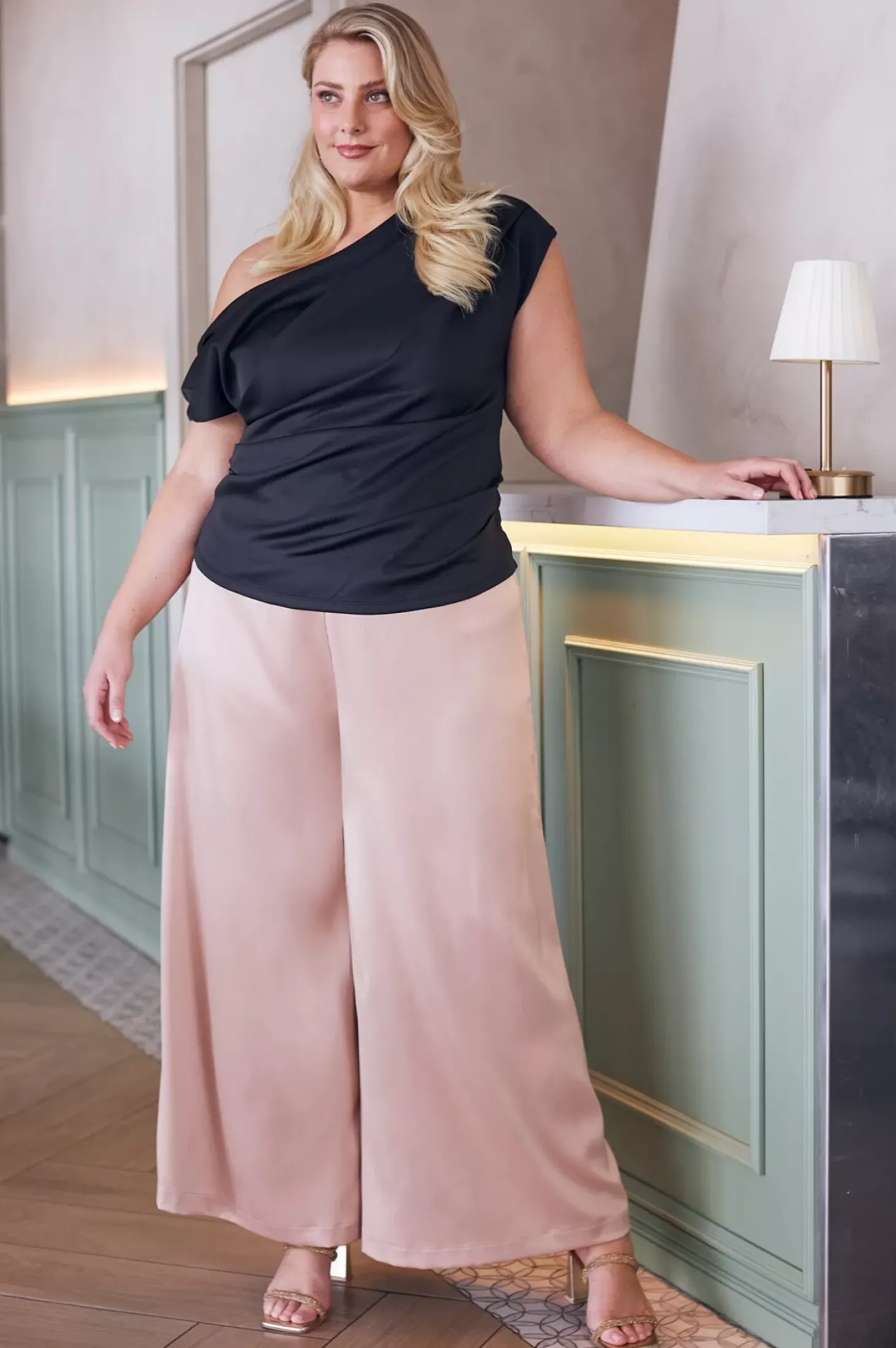 Flash Sale Carolina Sloane Wide Leg Pants Champagne-Pre Order
