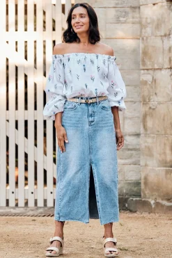 Flash Sale Carolina Sokota Denim Skirt