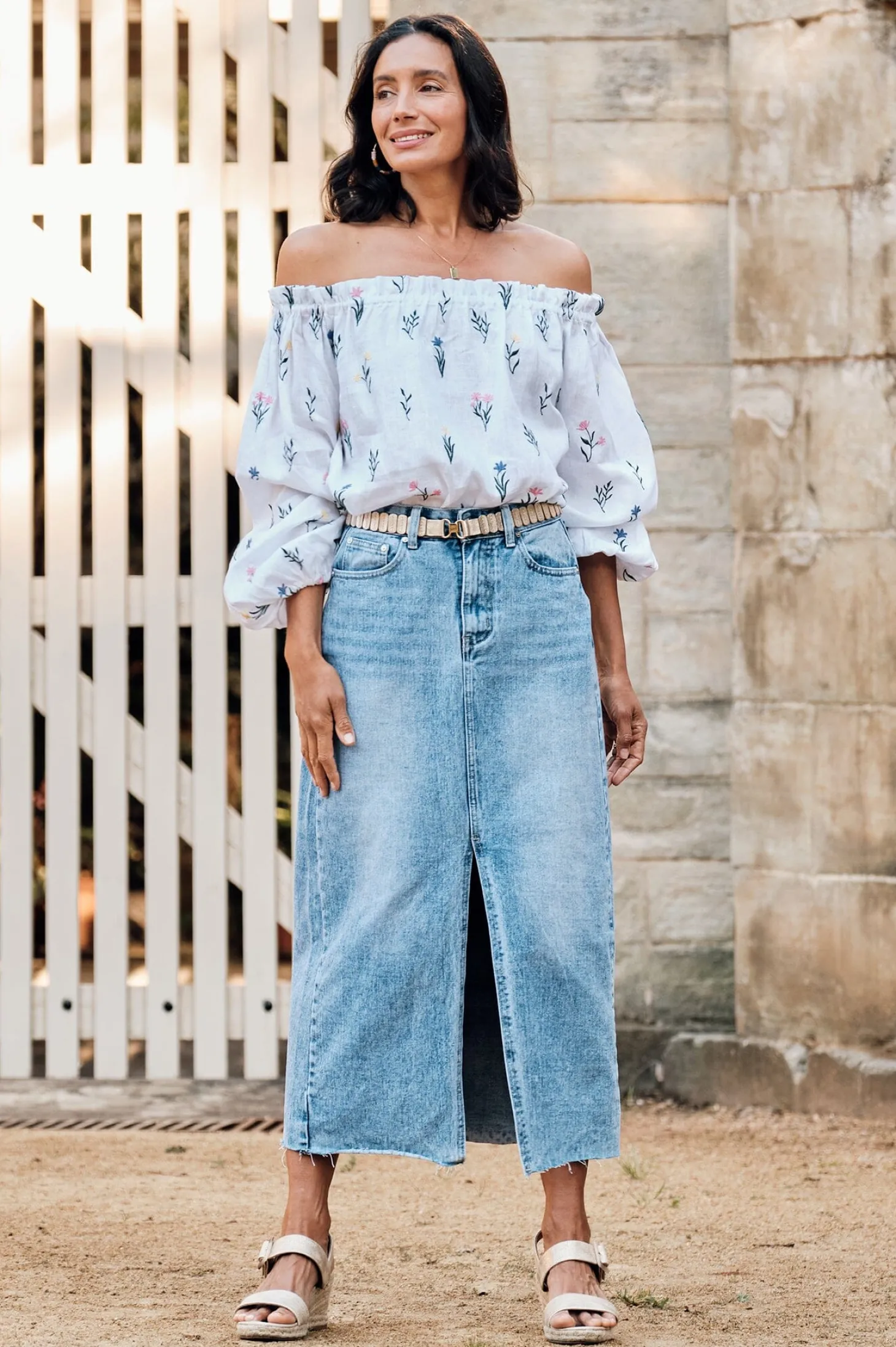 Flash Sale Carolina Sokota Denim Skirt