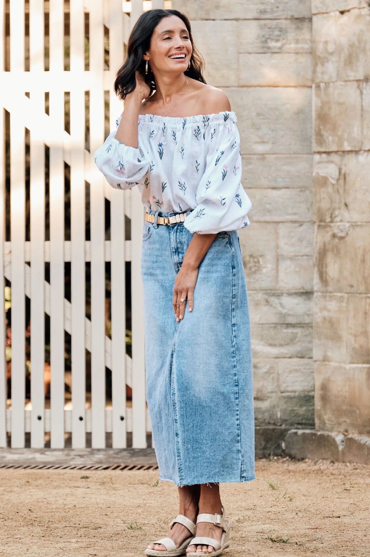 Flash Sale Carolina Sokota Denim Skirt