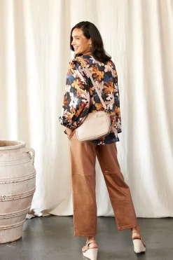 Sale Carolina Sovana Long Sleeve Top in Cassia Print