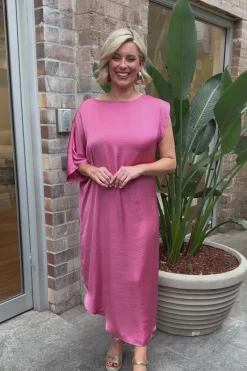 Clearance Carolina St Tropez Dress Pink