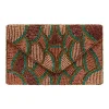 Fashion Carolina Stella Sequinned Clutch Bag Rose & Gold