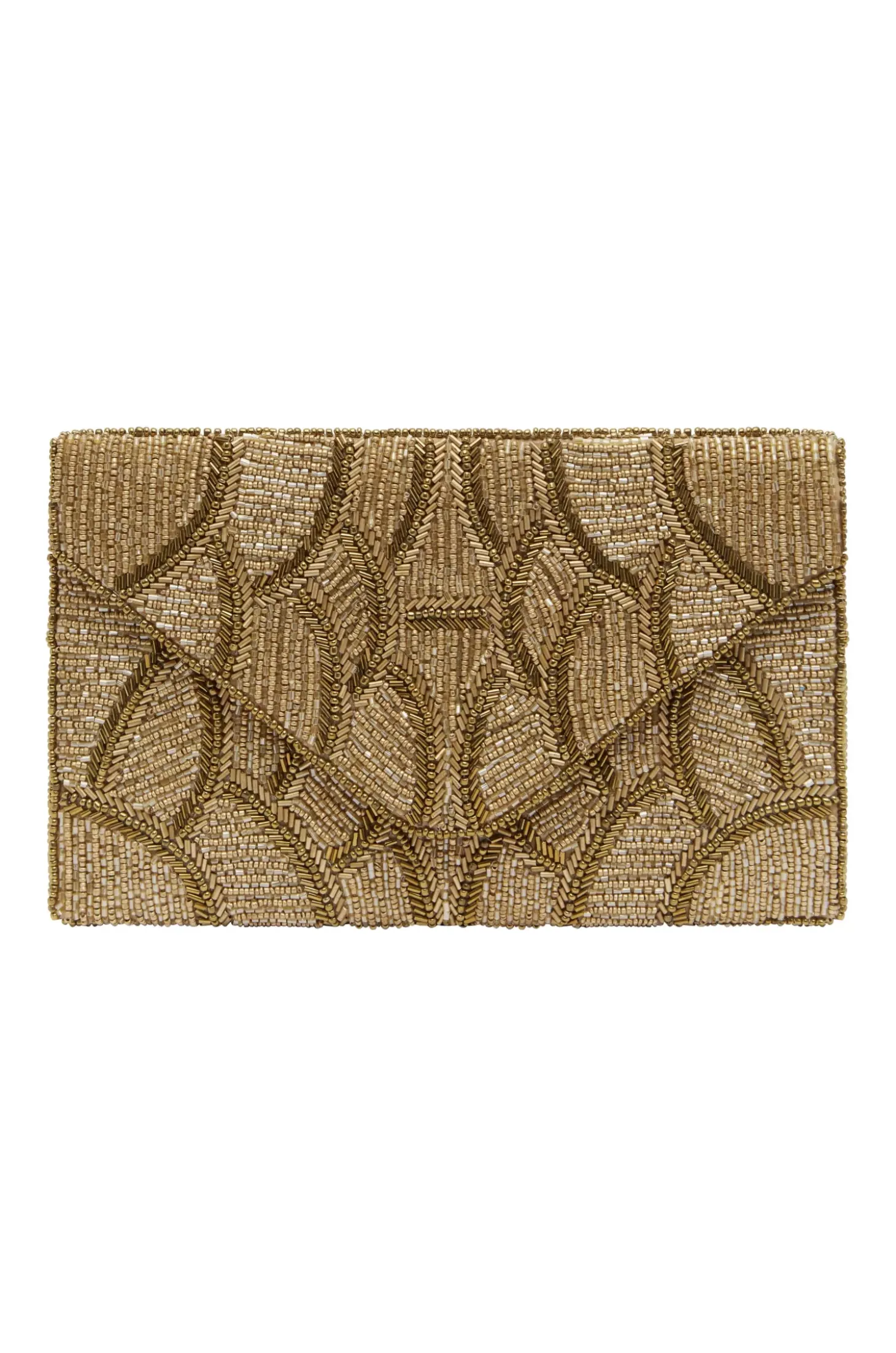Cheap Carolina Stella Sequinned Clutch Bag Gold