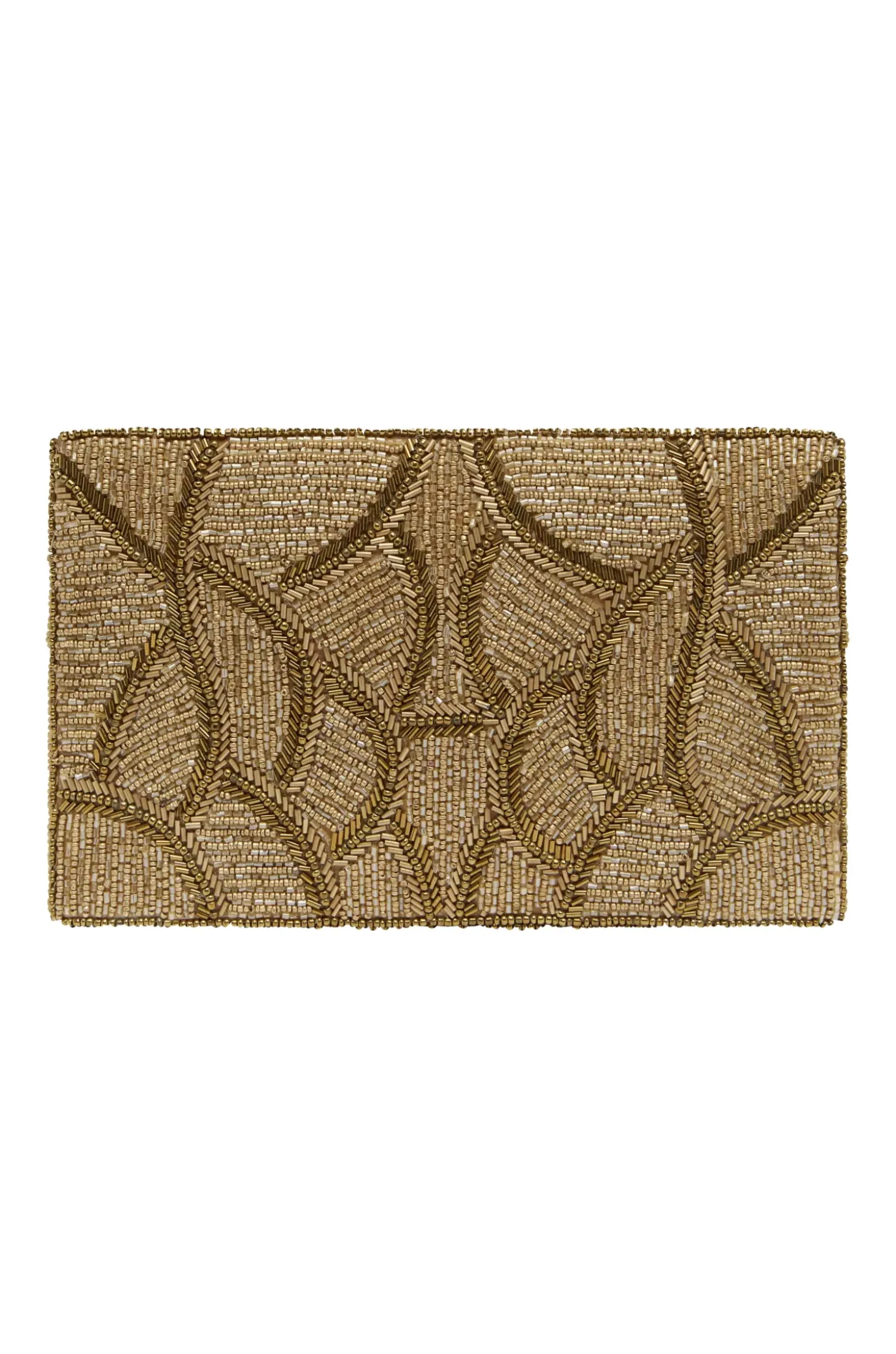 Cheap Carolina Stella Sequinned Clutch Bag Gold