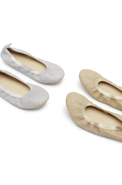 Shop Carolina Talia Sparkle Ballet Flats Silver