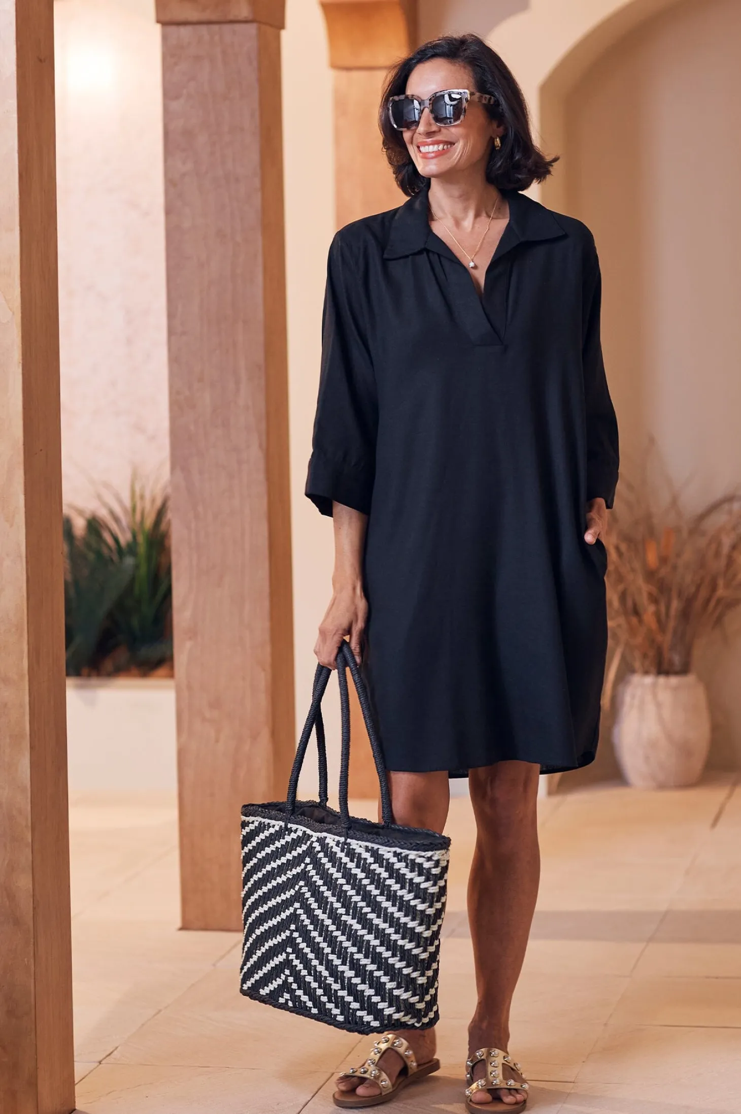 Clearance Carolina Tara Tunic Black
