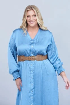 Online Carolina Tatiana Elasticated Belt Tan