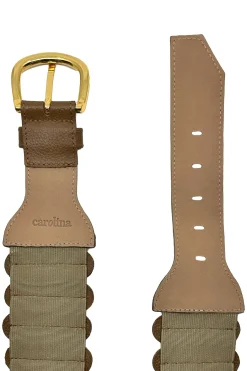 Online Carolina Tatiana Elasticated Belt Tan