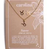Cheap Carolina Taurus Zodiac Necklace & Earring Set