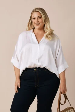 Store Carolina Tory Short Sleeve Collared Shirt White