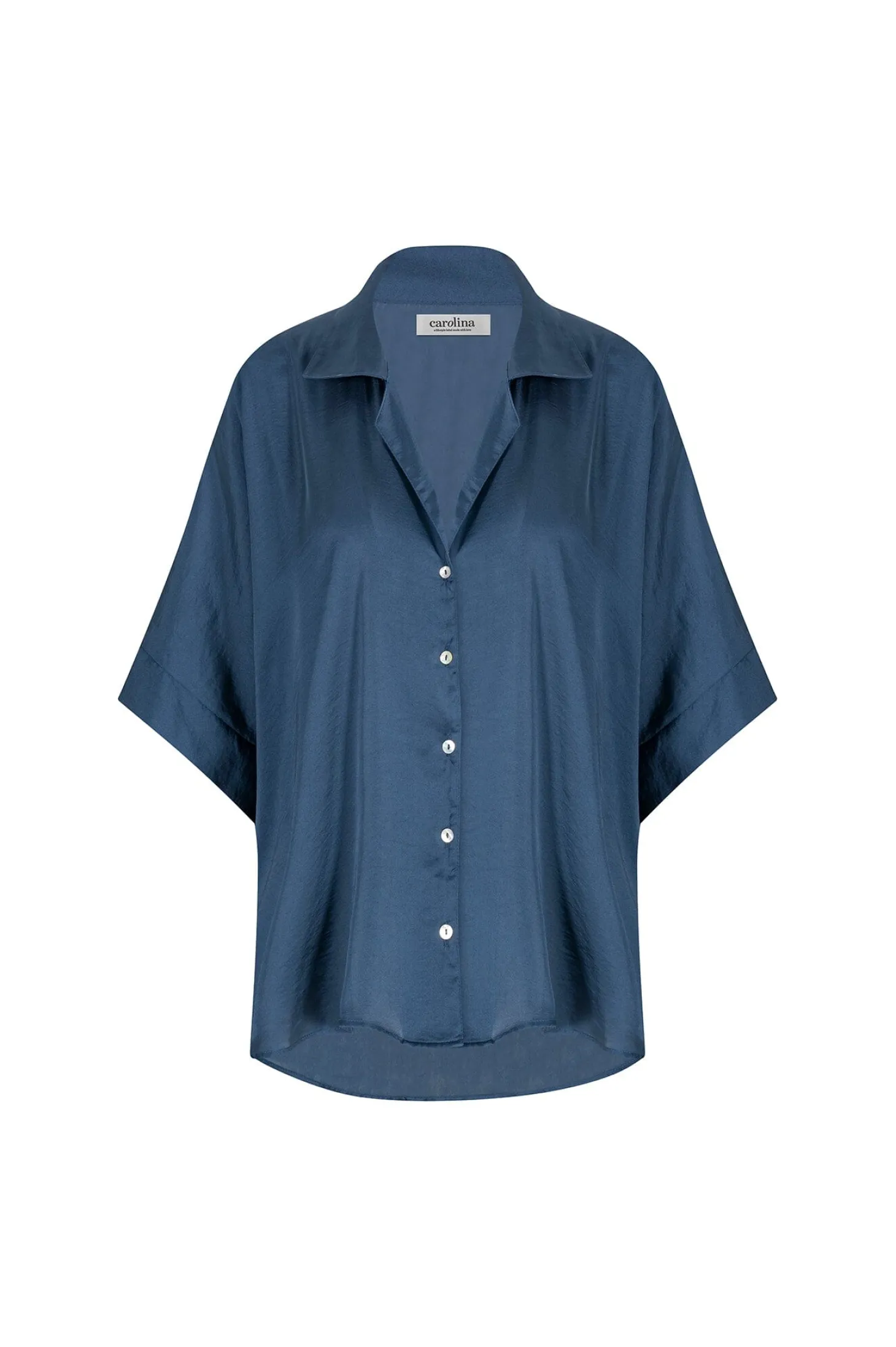 Best Sale Carolina Tory Short Sleeve Collared Shirt Navy