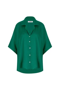 Online Carolina Tory Short Sleeve Collared Shirt Emerald