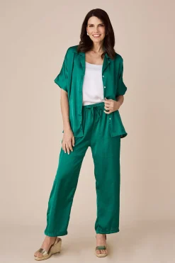 Online Carolina Tory Short Sleeve Collared Shirt Emerald