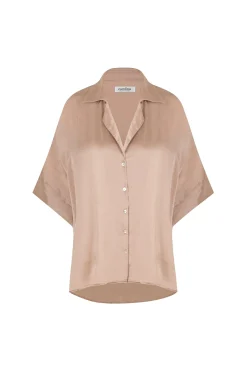 Store Carolina Tory Short Sleeve Collared Shirt Espresso