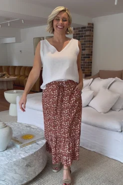 Store Carolina Vera Skirt Rust