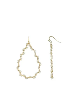 Shop Carolina Wren Pearl Earrings Gold