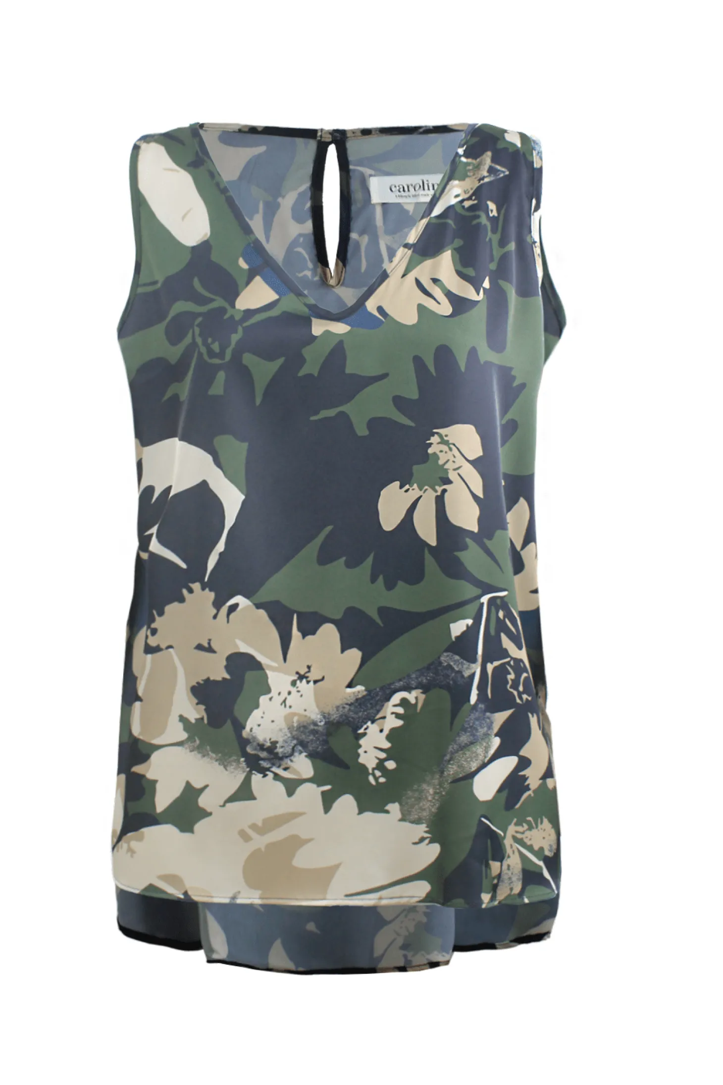Discount Carolina Zoe Sleeveless Top Briar Print